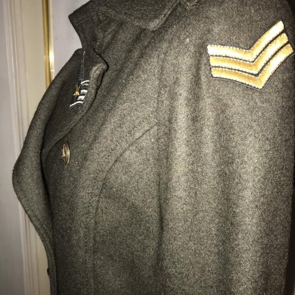 OLD NAVY MILITARY JACKET RE-DONE~STUDS & PATCHES~S - Picture 3 of 4